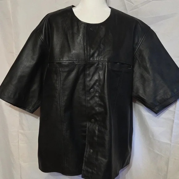 Jamin Leather Black Jacket - Picture 1 of 5